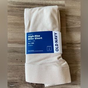 Old Navy Nude High-Rise Bike Shorts, Women’s XL, 6 in, NEW, Cotton